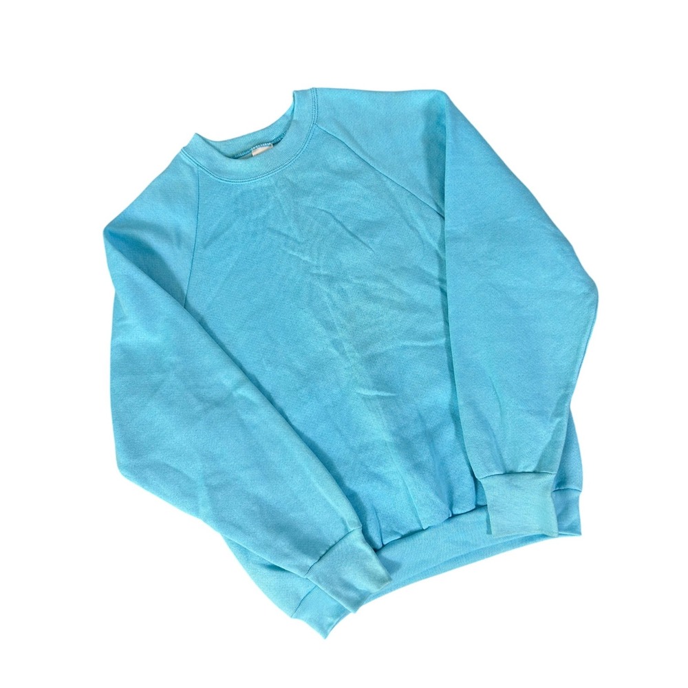 Fruit of the Loom Blue Casualwear Raglan Sleeve Sweatshirt Women's M